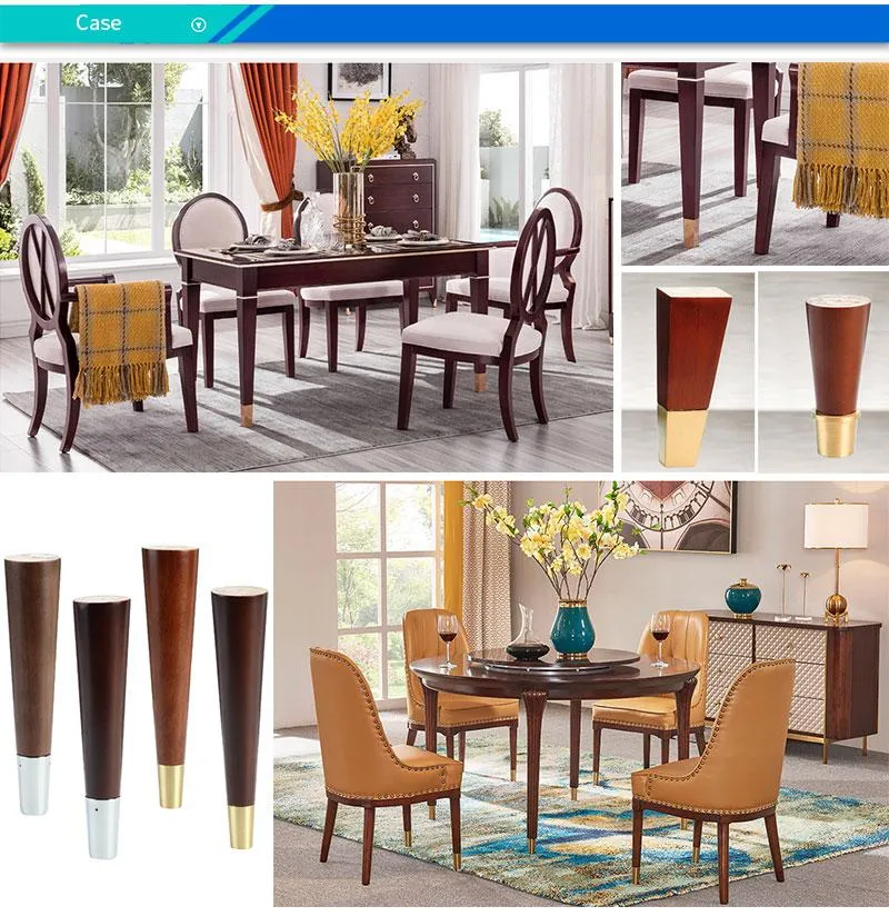 Retro Color Wooden Bed Legs Backrest Chair Legs