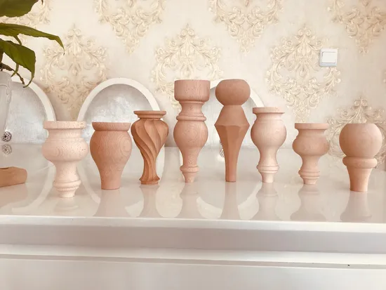 Wholesale Wooden Sofa Legs Carved Quiet Wear-Resistant Wooden Sofa Legs