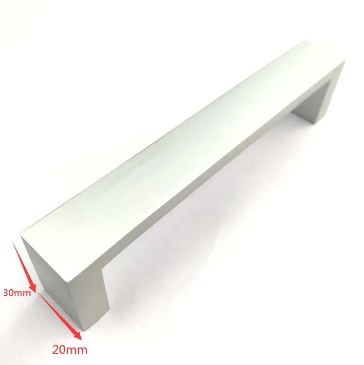Furniture Fitting Modern Sample Aluminum Rose Gold Kitchen Cabinet Square Handle