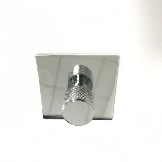 Aluminum Alloy European Style Handle Chrome Unique Bathroom Furniture Cabinet Knurling Knobs