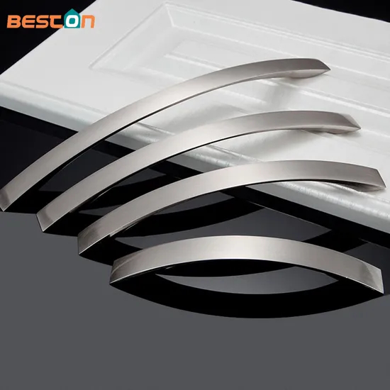 Aluminum Die-Casting Hardware Handle Aluminum Alloy Nickel Brushed Kitchen Cabinet Handle
