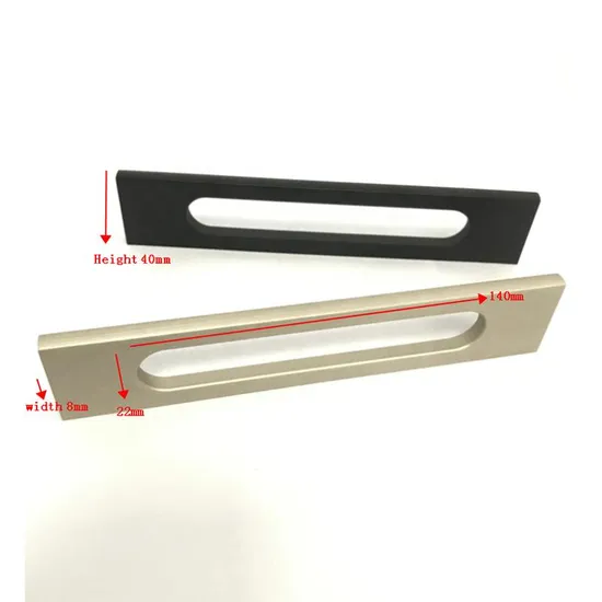 Bedroom Kitchen Cabinet Drawer Door Aluminum Profile CNC Pull Handle