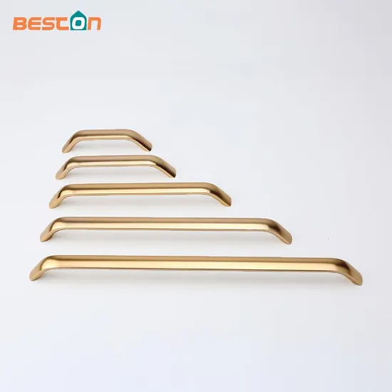 Furniture Hardware Accessories Handles Gold Aluminum U Shape Kitchen Bedroom Cabinet Handle