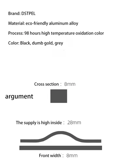 Cabinet Door Aluminum Alloy Handle Hardware Drawer Chest Gold Furniture Handle