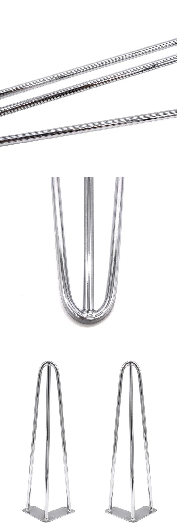 New Design Furniture Wholesale Coffee Table Height Metal Hairpin Legs