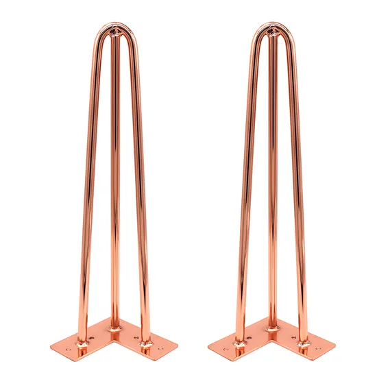 New Design Furniture Wholesale Coffee Table Height Metal Hairpin Legs