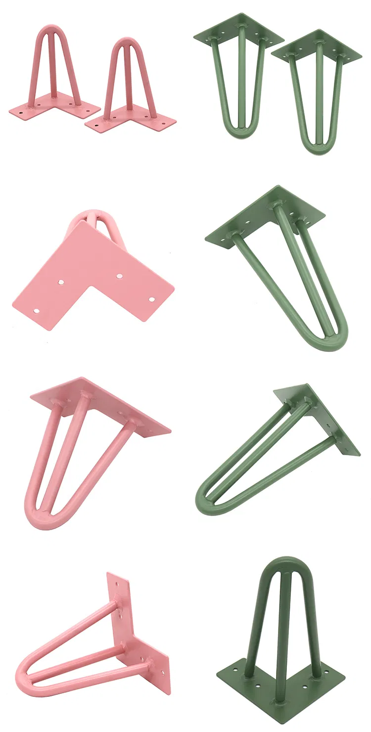 Colorful New Design Furniture Hairpin Legs Wholesale Metal Hairpin Table Legs