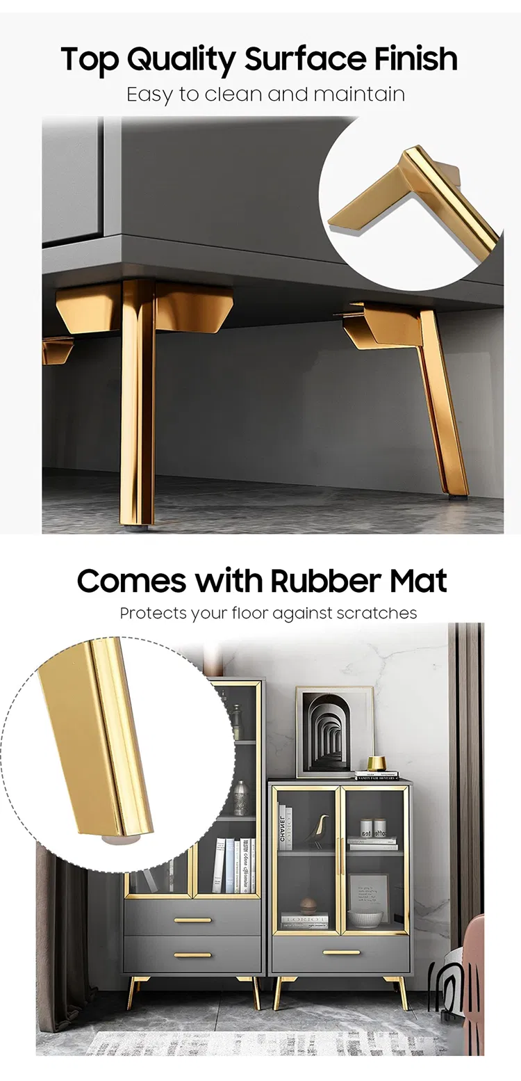 New Material Sofa Legs Furniture Hardware Parts Chrome Cabinet Leg for Sofa