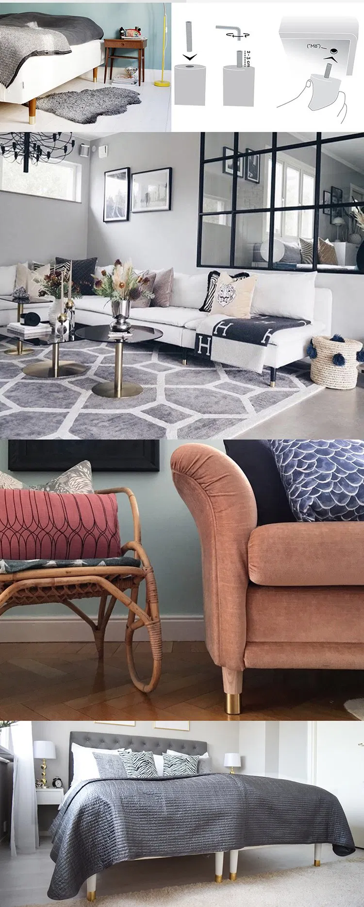 Furniture Wooden Legs for Sofa