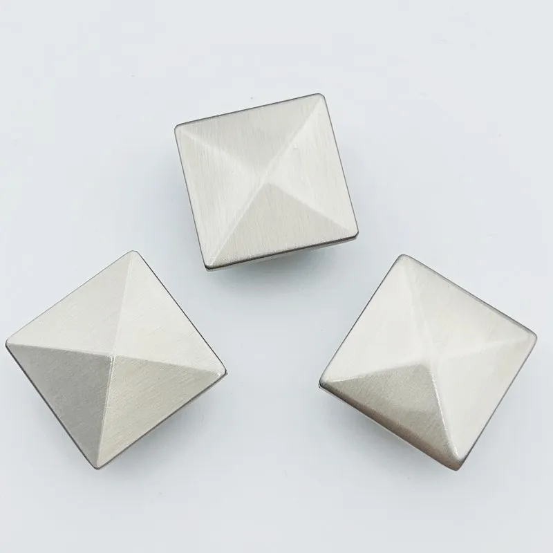 Brushed Nickel Kitchen Cabinet Drawer Knobs Zinc Square Cabinet Knobs Dresser Drawers