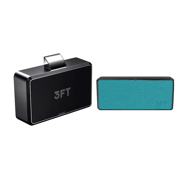 Smart Leather Fingerprint Cabinet Drawer Lock with USB Charging Black Electronic Locks