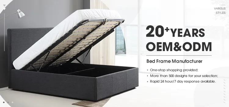 Easy Assembled Space Saving Smart Furniture Full Size Metal Bed Frame