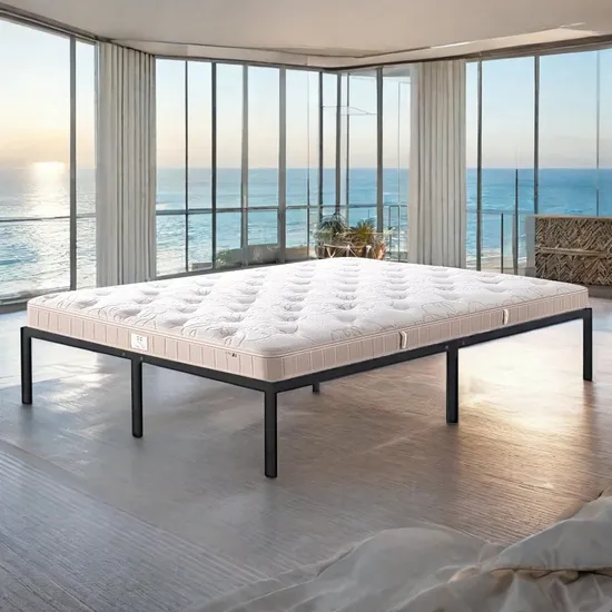 Easy Assembled Space Saving Smart Furniture Full Size Metal Bed Frame