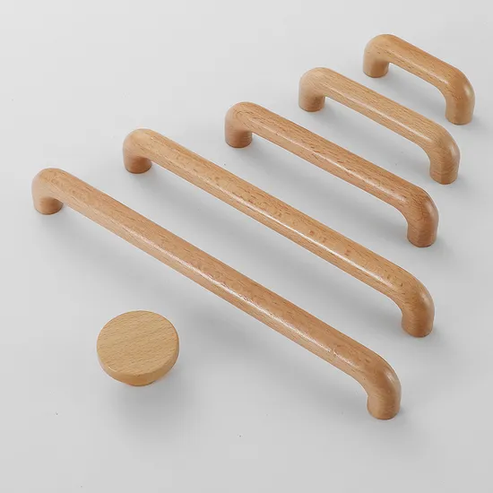 Wooden Drawer Accessories Chinese Style Wood Kitchen Cabinet Closet Door Pull Handles