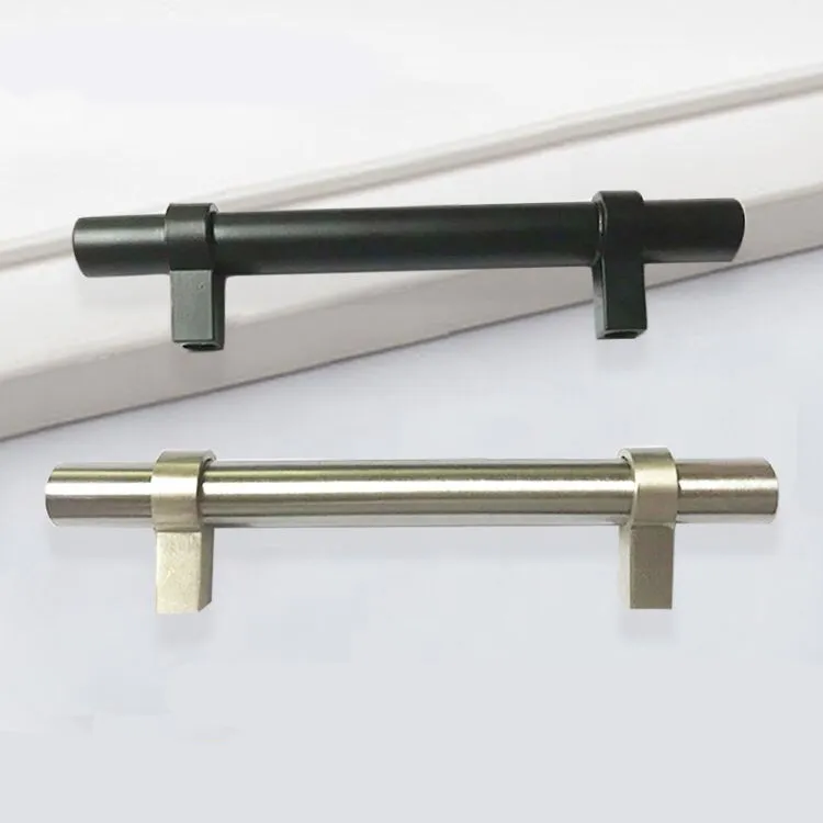 Stainless Steel Rounded T-Bar Pull Cabinet Handle Cupboard Hardware Drawer Dresser Pull