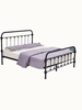 Bed with Headboard and Footboard Wrought Iron Bed Frame