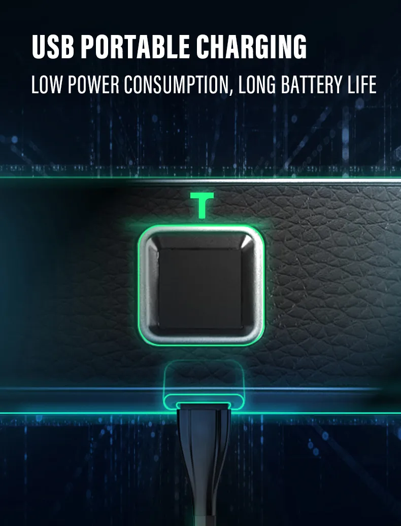 Smart Biometric Leather Hidden File Cabinet Lock Electronic USB Rechargeable Drawer Locks