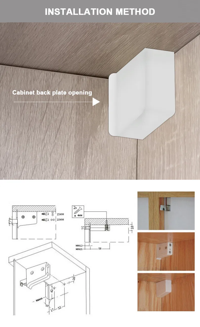 Wall Hanging Bracket Cabinet Hanging Code Cube Plastic Corner Connector