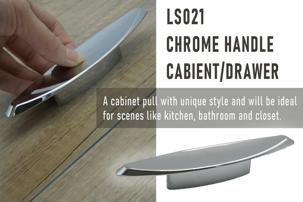 Furniture Accessories Zinc Alloy Cabinet Closet Handles Wardrobe Dresser Door Pull Handle
