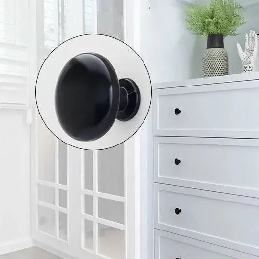 Zinc Alloy Handles Kitchen Furniture Cabinet Round Single Hole Handles Knob