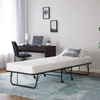 Adult Portable Adjustable King Size Folding Sleeping Platform Bed Frame with Wheel