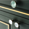 Zinc Alloy Craft Furniture Knobs Brass Antiqui Colorful Shell Cabinet Brass Handles