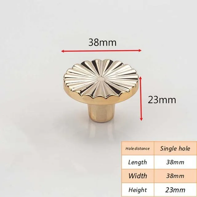 Cabinet Petal Handle Zinc Alloy Light Luxury Small Handle Knob
