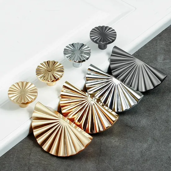 Cabinet Petal Handle Zinc Alloy Light Luxury Small Handle Knob