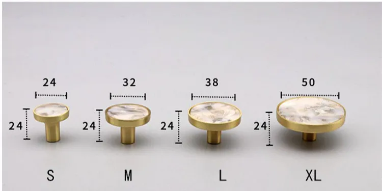 Zinc Alloy Craft Furniture Knobs Brass Antiqui Colorful Shell Cabinet Brass Handles