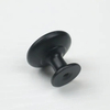 Zinc Alloy Furniture Hardware Kitchen Room Interior Black Round Mushroom Knob