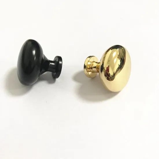 Cabinet Hardware Kitchen Bathroom Drawer Black Matt Gold Brass Brush Round Knob
