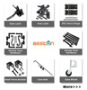 T-Strap Heavy Duty Shed Door Hinges Gate Strap Hinges Black Tee Hinge