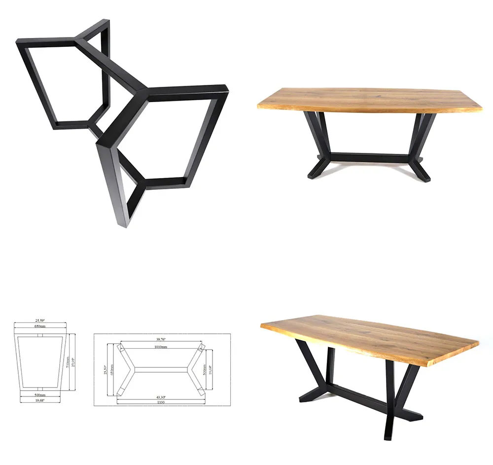 Modern Industrial Dining Restaurant Desk Table Frame