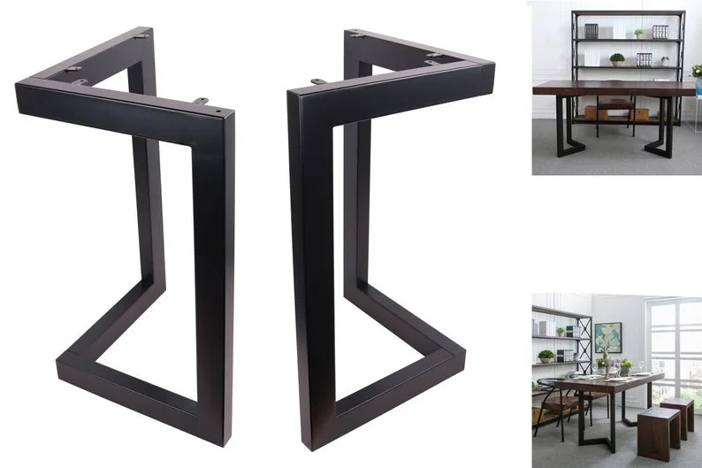 Factory Custom Wholesale Fashion Design Modern White Metal Dining Table Legs