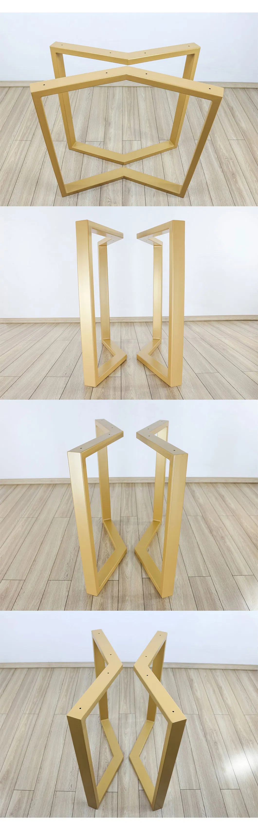 Furniture Office Dining Desk X Shape Steel Coffee Dining Metal Table Legs