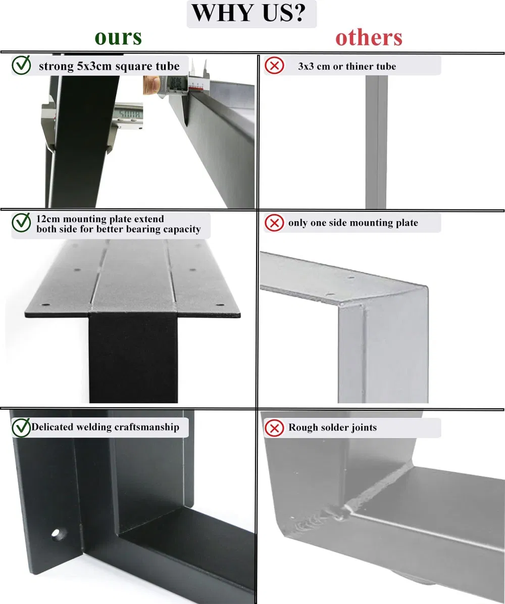 Modern Style Iron Big Table Holder Living Room Table Legs