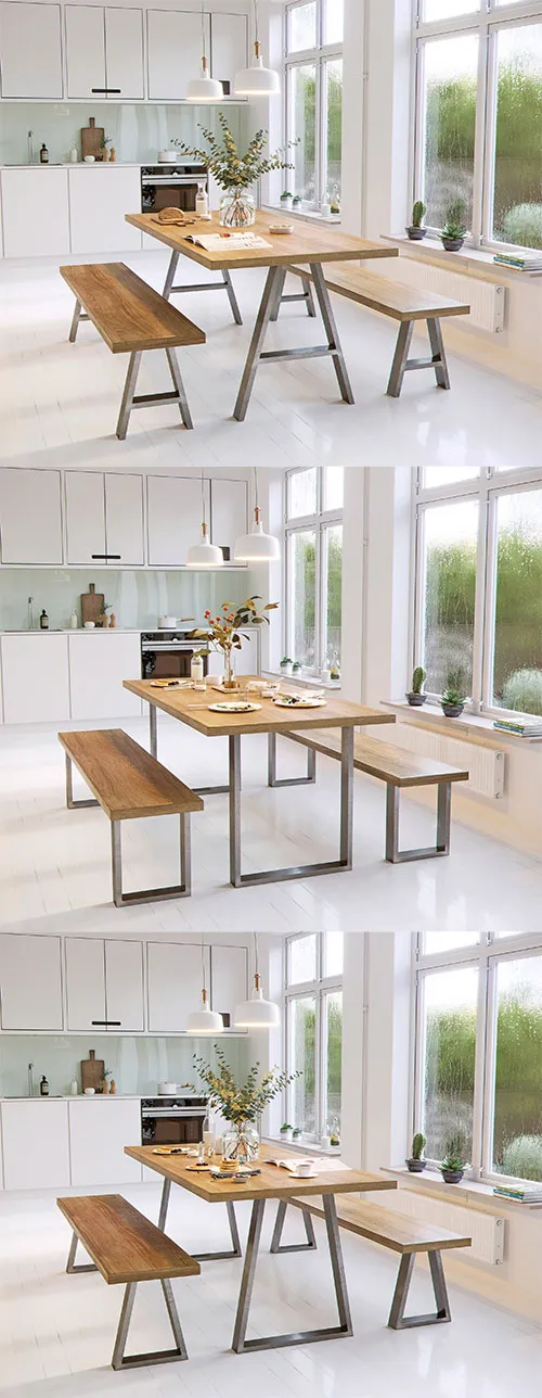 Heavy Duty Furniture Feet Frame Stainless Steel Dining Table Legs