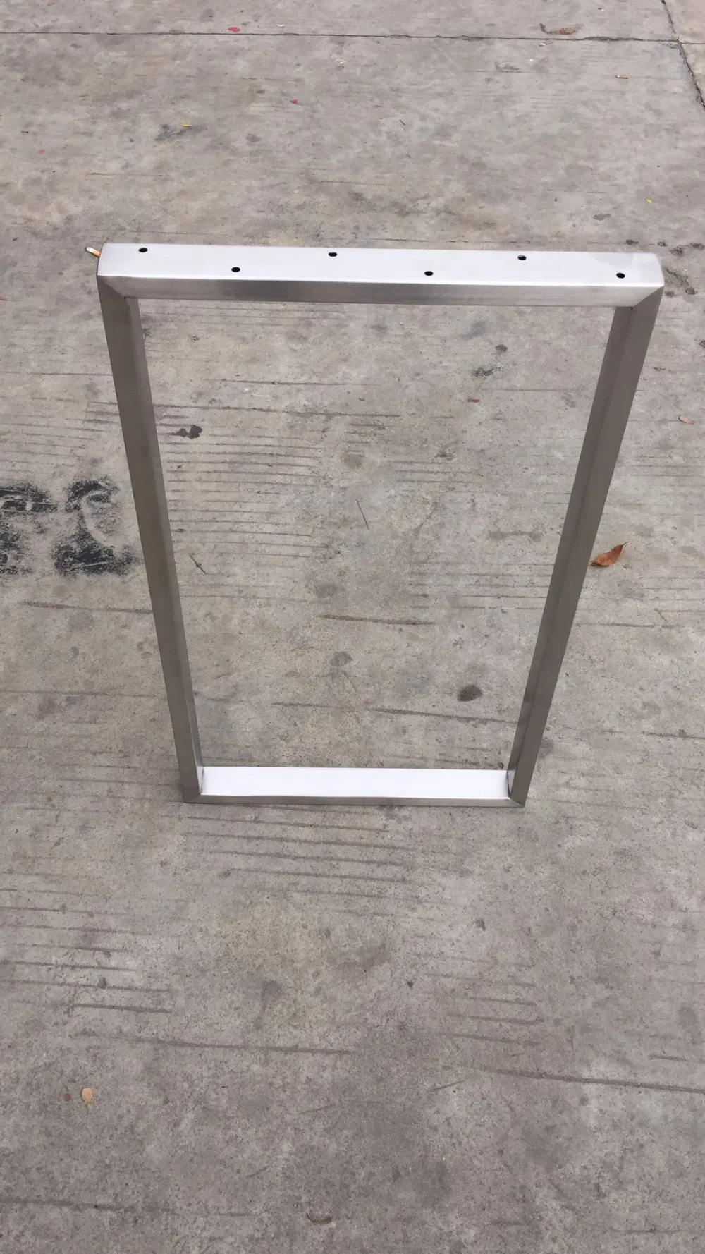 Factory Modern Furniture Industrial Stainless Steel Chrome Square Desk Table Legs