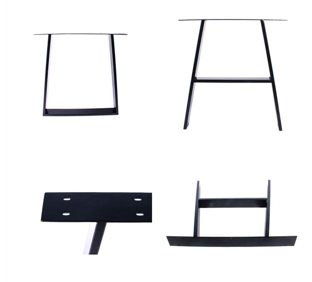 Modern Wrought Detachable Industrial Office Metal Dining Table Legs