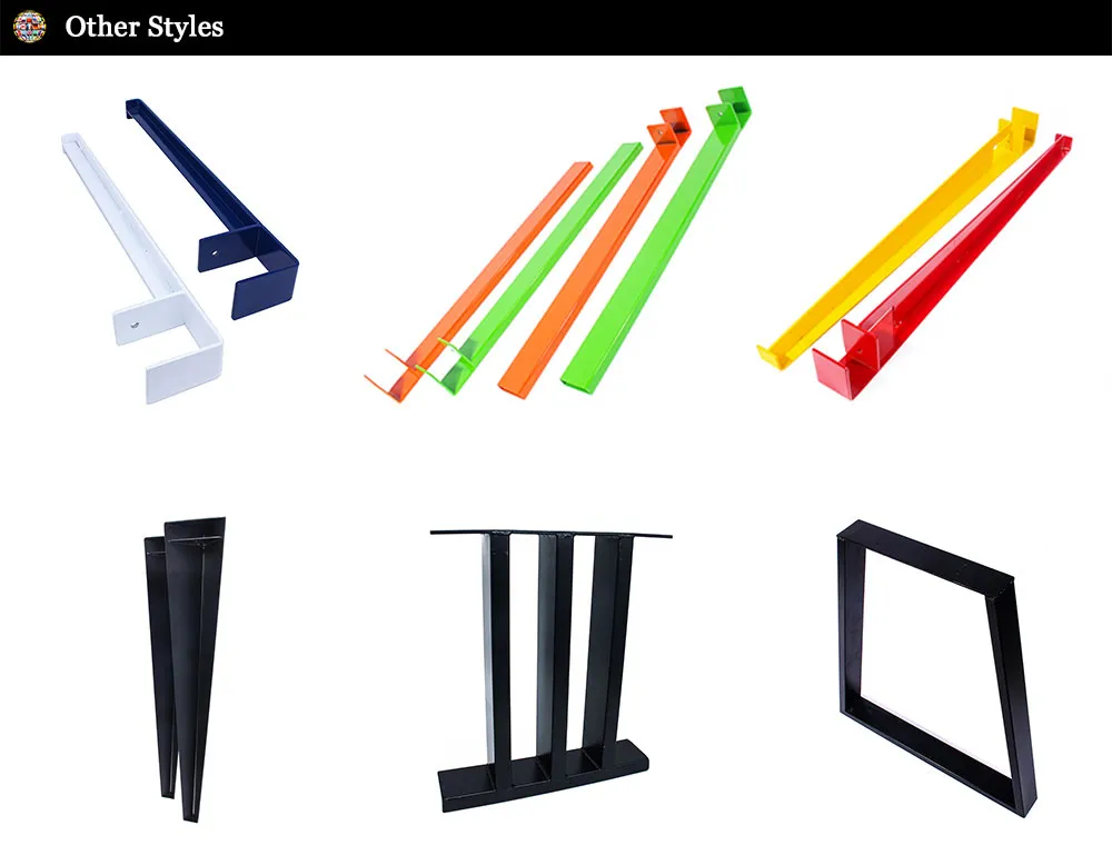 Modern Wrought Detachable Industrial Office Metal Dining Table Legs