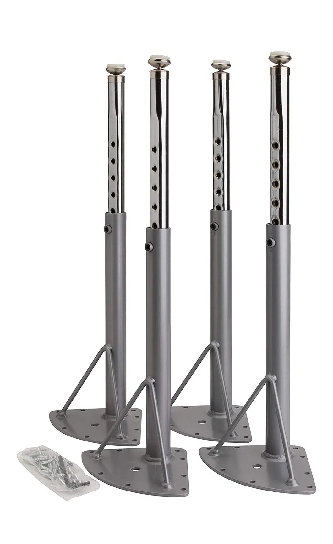 Black Hot Sale Metal Modern Dining Chrome Furniture Telescopic Table Leg