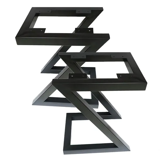 Hot Selling Steel L-Shaped Table Legs Black Coffee Dining Table Legs