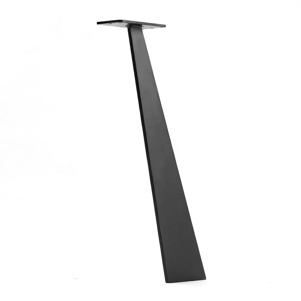 New Design Powder Coated Flat Black Dining Table Legs Manufacturers