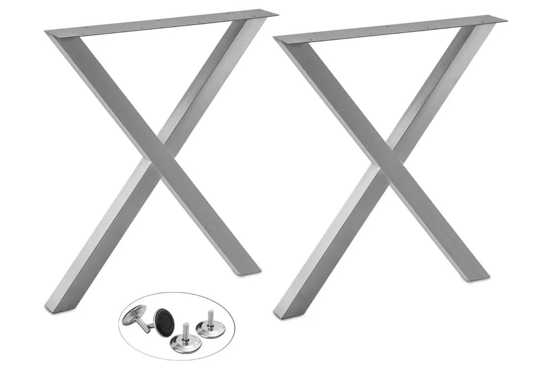 Stainless Steel Furniture Cabinet Metal Legs Sofa Table Kitchen Adjustable Legs