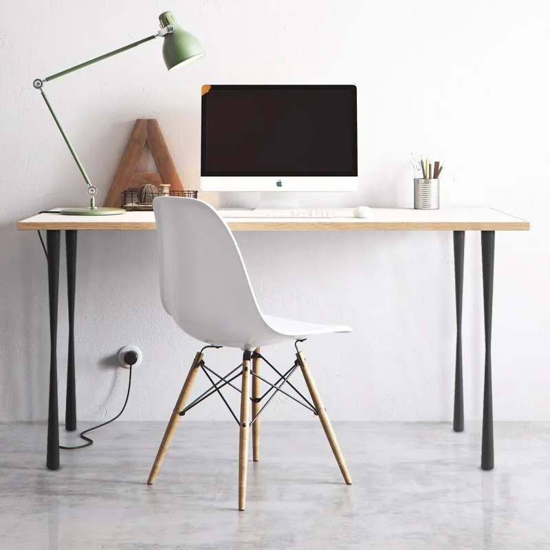 Desk Bar Office Cast Iron Bench Coffee Dining Champagne Table Metal Legs