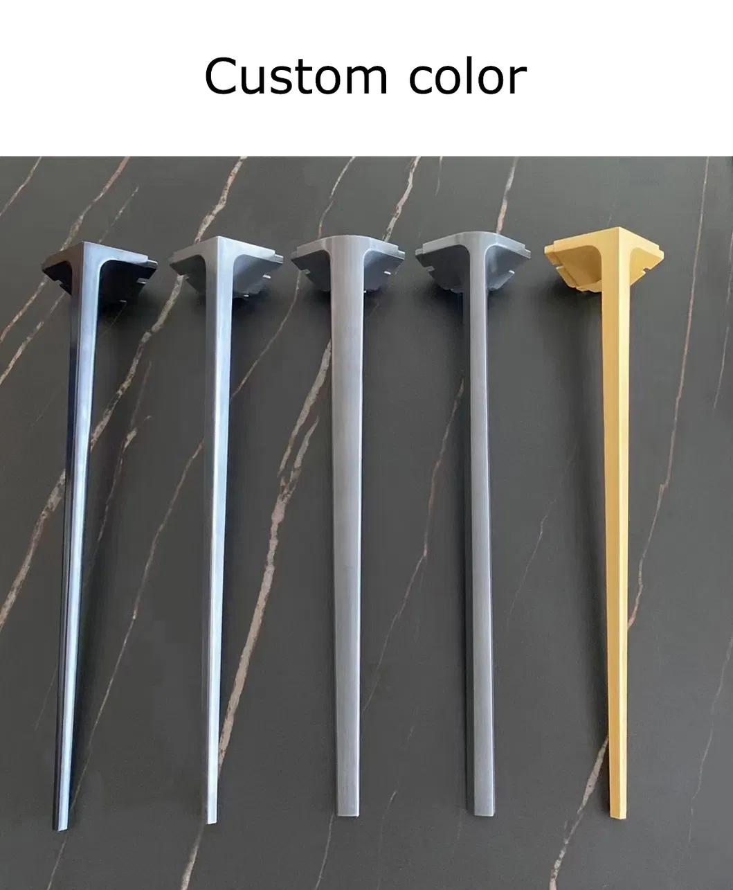 Furniture Office Dining Desk Industrial Metal Aluminum Alloy Glass Marble Table Legs