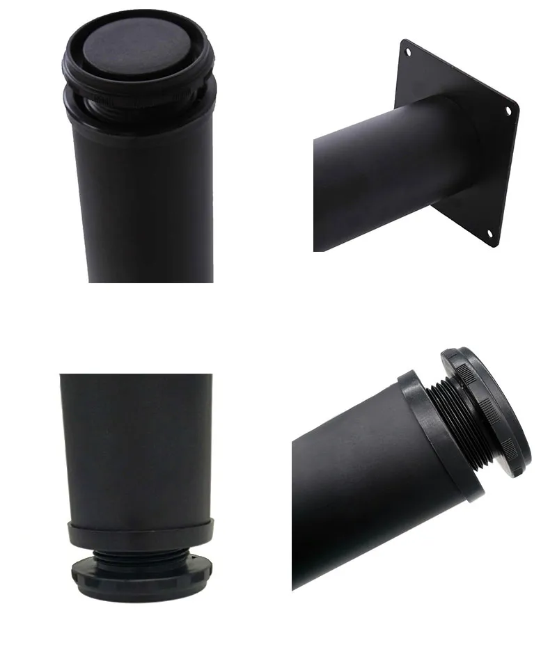 28 Inch Tall Height Adjustable Metal Table Legs