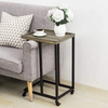 Modern Mobile Snack Nightstand L Sofa Table Frame