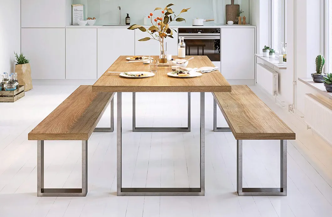 Industrial Bench Rustic Heavy Duty Computer Deck DIY Furniture Legs