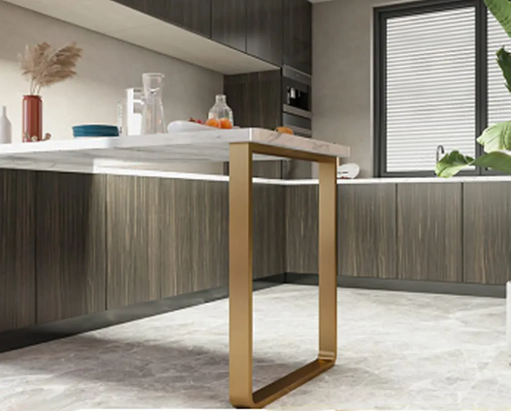 Modern Coffee Gold Table Desk Legs Table Leg Square Iron Bench Legs